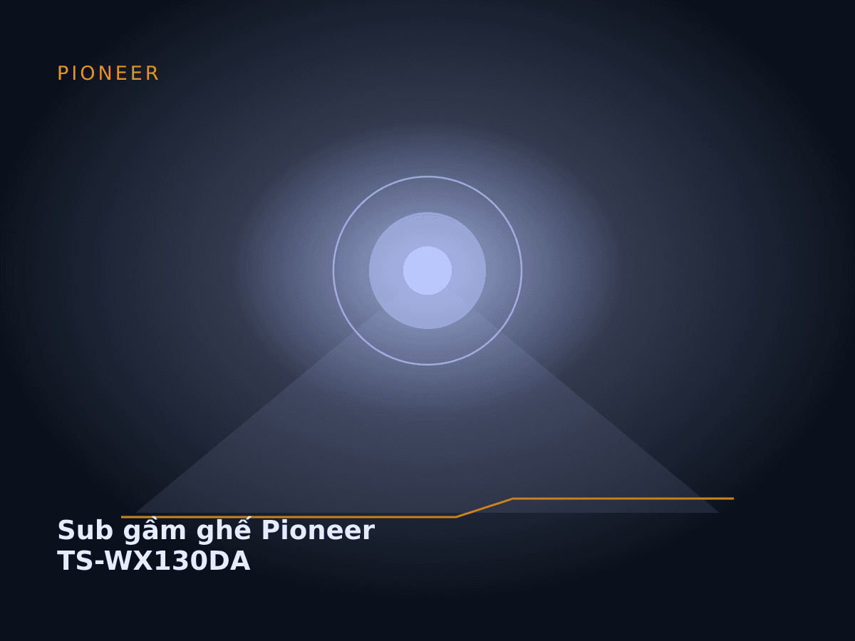 Sub gầm ghế Pioneer TS-WX130DA