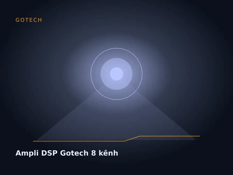 Ampli DSP Gotech 8 kênh
