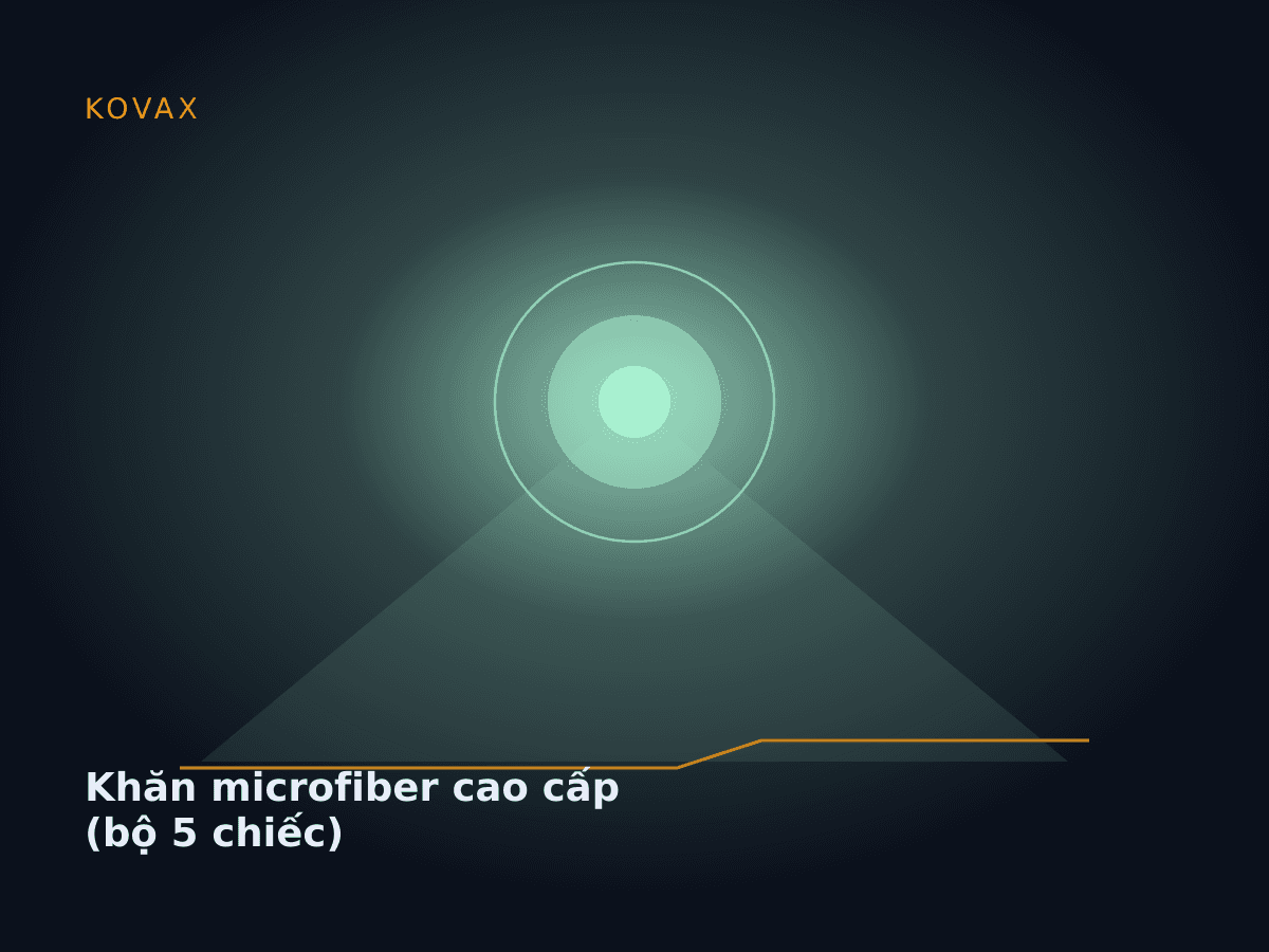 Khăn microfiber cao cấp (bộ 5 chiếc)