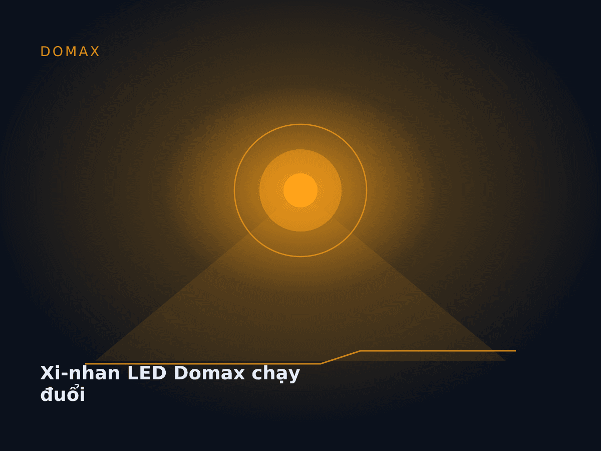 Xi-nhan LED Domax chạy đuổi
